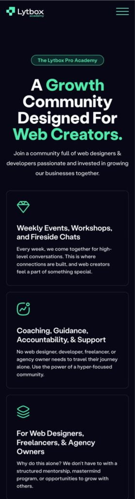 A consistent and responsive layout across all mobile devices.
